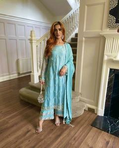 Costume ethnique lourd pour femmes, Salwar Kurta pakistanais, tenue de mariage, couture punjabi, fantaisie indienne pakistanaise - Product Image 3