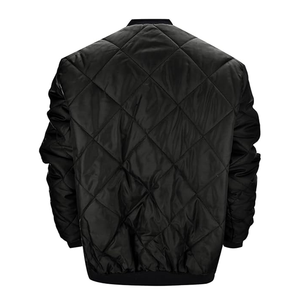 Chaqueta Bomber Acolchada con Logotipo Personalizado OEM para Hombre, Chaqueta de Invierno con Costuras de Diamante, Ligera, Informal, Estilo Universitario, con Capucha, Larga - Product Image 4