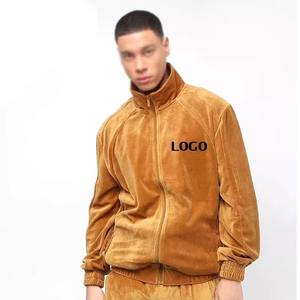 Proveedor Mayorista de Trajes Deportivos de Terciopelo Personalizados para Hombre, Traje Deportivo de Terciopelo con Cremallera para Hombre, Traje Deportivo Pesado de Pakistán - Product Image 2