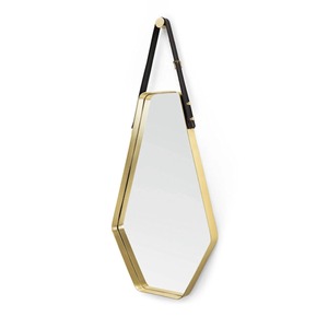 Élégant miroir rond en métal suspendu parfait pour les salons, les chambres et les espaces de créateurs ajoutant brillance et charme contemporain - Product Image 6
