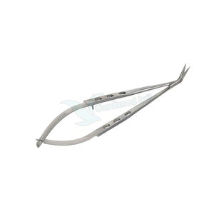 Micro tijeras profesionales con mango impreso, hoja recta afilada de acero inoxidable, juego de instrumentos de cirugía ocular Manual - Product Image 3