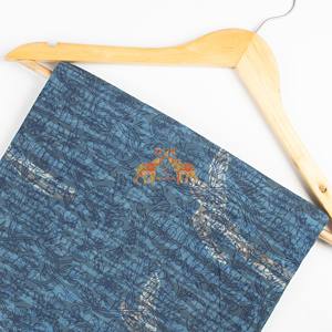 Nouvelle arrivée, tissu en coton biologique écologique, imprimé oiseaux indigo, pour robes, costumes, hauts, tuniques, jupes, rideaux - Product Image 4