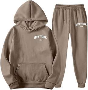 Survêtement à capuche surdimensionné Survêtement pour hommes Fabrication personnalisée Sweat à capuche et pantalon de survêtement Ensemble 2 pièces - Product Image 2