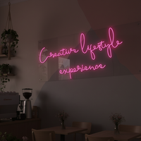Enseigne au néon personnalisée à haute luminosité pour l'extérieur, étanche et résistant aux UV, mur d'image de marque durable et stable