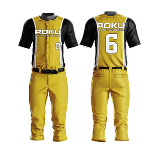High Quality Polyester <b>Baseball</b> & Softball Sportswear Set Custom Logo Comfortable Breathable Plus Size Uniform Low Price - Product Image 1