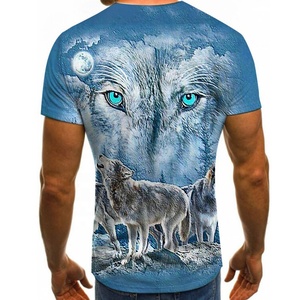 Camisetas Sublimadas al por Mayor de Alta Calidad para Hombre, Impresión Personalizada OEM, Tallas Grandes, Transpirables, de Secado Rápido, Manga Corta, Color Personalizado - Product Image 2