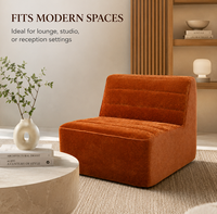 Canapé enroulable moderne et minimaliste de luxe en tissu bouclé, design bulle, pour salon
