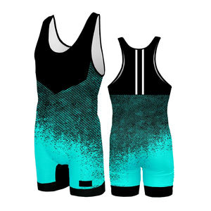 OEM Custom Printed Stretch Compression Wrestling Singlet Quick Dry Front Skin <b>Fit</b> Muscle Support Sublimated Athletic <b>Gym</b> Workout - Product Image 6