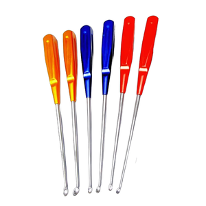 Juego de cureta de hueso de la mejor calidad, 8 Uds., abrazadera recubierta de Color de acero inoxidable alemán, cuchara de Metal, instrumento médico afilado - Product Image 4