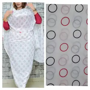 Fábrica al por mayor sudanés Toub alta calidad nuevos diseños gasa Sudán vestido para mujeres de exportador indio