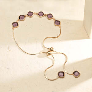 Pulsera Flexible Viola Radiance en Oro - Joyería Fina de Cadena y Eslabones - Product Image 1
