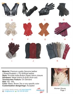 Chất Lượng Cao Nappa Găng Tay Da Len Lót Của Phụ Nữ Người Đàn Ông Của Mùa Đông Găng Tay Trượt Tuyết Màn Hình Cảm Ứng Tương Thích Cho Đi Xe Đạp Câu Cá Giản Dị - Product Image 4