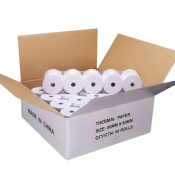 Termal makbuz kağıdı (50 rulo kutu)/gelişmiş termal makbuz kağıdı (50 rulo kutu)