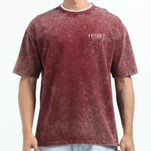 เสื้อยืดสไตล์ลำลองคลาสสิกสำหรับผู้ชาย ผ้าฝ้ายฟอกสี ให้สัมผัสนุ่ม สวมใส่สบาย เหมาะสำหรับใส่ในชีวิตประจำวัน - Product Image 1