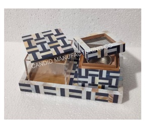 Ensemble de trois brûleurs de plateau d'encens fabricant indien en résine de bois lavande fraise sauge sclarée pour usage religieux bois de santal - Product Image 2