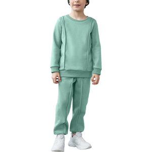 Acheter OEM ODM Survêtements pour enfants de haute qualité, survêtements confortables et personnalisés avec logo, survêtements pour garçons de course à pied - Product Image 1