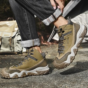 Nouvelles Bottes d'Hiver Montantes en Cuir Véritable pour Hommes 2026, Doublées Polaire, Chaudes et Isolées, Chaussures de Randonnée et de Sport d'Extérieur, Grandes Tailles - Product Image 6