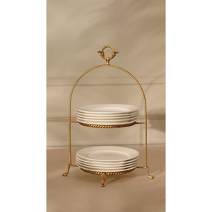 Tree Design Iron Metal Plate Rack Black Finished Perfect For Kitchenware <b>Tabletop</b> Standing Multifunction Plate <b>Storage</b> Holder - Product Image 5