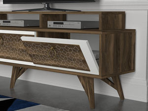 Meuble TV Rosso de luxe exclusif Panneau de particules blanc noyer de style ferme moderne du meilleur vendeur de Turquie pour le salon - Product Image 3