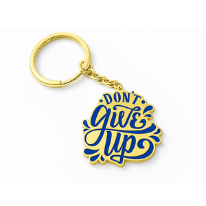 Cheer up Souvenir Gifts <b>Metal</b> Enamel <b>Letters</b> Text Customized Words Keychain - Product Image 1