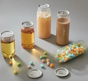 2023 nouvelle bouteille en PET de 500ml/16oz pour magasin de thé à bulles à usage industriel avec bouchon en aluminium - Product Image 2