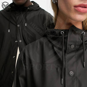 Chubasquero impermeable grueso Unisex para invierno Camping bordado decorado Stand Collar chaqueta de lluvia 2025 Producto - Product Image 3