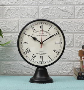 Ak Brass Contemporary Glow <b>Clock</b> for Elegant Home Decor Enhancing Home Decor with a European-inspired Metal Desk <b>Clock</b> - Product Image 2