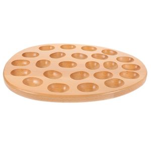 Soporte de madera para huevos de alta calidad para uso en el mercado agrícola de cocina; Utensilios para huevos Utensilios de cocina Bandeja de huevos para almacenamiento seguro de huevos Keed - Product Image 1