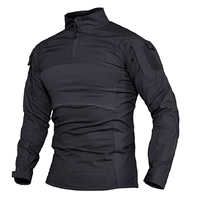 Chemise décontractée pour homme de haute qualité, séchage rapide, coton et polyester, avec broderie personnalisée, fermeture éclair, sport, tactique
