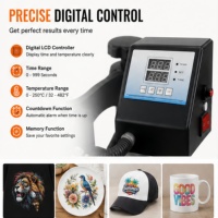 Presse à Chaud 5-en-1 Direct Usine 15x15 Pouces Combo Sublimation pour Impression T-shirt, Tasse, Assiette, Casquette