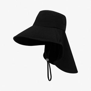 Chapeau de soleil à large bord pour femmes, châle de protection respirant pour le cou, protection UV, chapeau de pêcheur polyvalent et tendance - Product Image 3