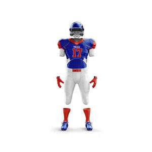 Venta al por mayor personalizado sublimación fútbol americano Jersey y pantalón de gran tamaño jóvenes de entrenamiento universitario uniformes de fútbol americano - Product Image 3