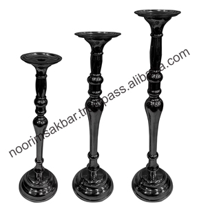 เชิงเทียนอลูมิเนียมทำด้วยมือพร้อมชุบนิกเกิลแท่นวางโลหะหรูหราสำหรับตกแต่งบ้านและงานแต่งงาน - Product Image 4