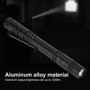 Caneta de lanterna com bateria AAA personalizada, caneta de caneta de luz médica, lanterna com luz LED