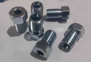 Écrou hexagonal en acier inoxydable M12x1 avec petit trou pour pièces de kit de GNC automobile prêt à expédier à bas prix - Product Image 2