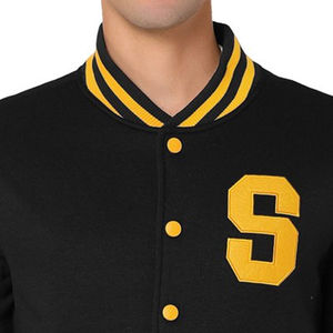 Veste universitaire unisexe, construction durable, coutures renforcées, design de poche à écusson personnalisé, broderie personnalisée, équipe scolaire - Product Image 4