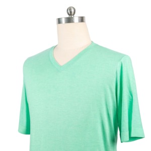 Vente en gros de T-shirts 100% coton pour hommes Logo brodé personnalisé Tissu tricoté à manches courtes et longues à séchage rapide et léger - Product Image 3