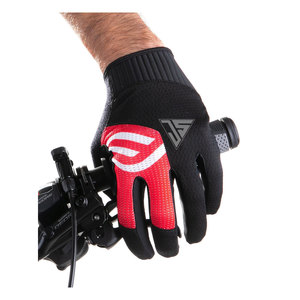 Gant de cyclisme d'hiver pour vélos de montagne en tissu extensible en polyester, tissu serviette, cuir synthétique, paumes rembourrées. - Product Image 4