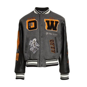 Veste personnalisée pour hommes, tunique de Baseball, couleur disponible en blanc, vente en gros - Product Image 1