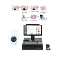 Système de point de vente intelligent ODM de 15 pouces avec terminal de reconnaissance palmaire veineuse, terminal de caisse enregistreuse intelligent