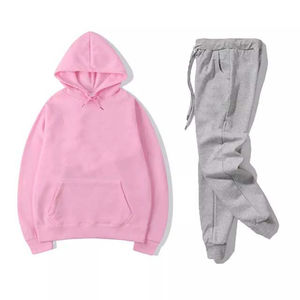 Venta al por mayor chándal de color azul para los hombres Jogging trajes al aire libre OEM chándales invierno hombre sudadera pantalones de chándal pulóver sudaderas con capucha - Product Image 3