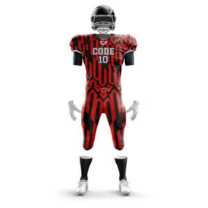 Conjunto de ropa de fútbol americano de manga corta transpirable con logotipo personalizado al por mayor, uniformes de calidad superior de talla grande a bajo precio - Product Image 5