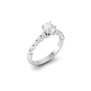 925纯银立方氧化锆时尚手工渴望戒指适合女性结婚订婚戒指声明珠宝