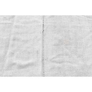 Tapis turc vintage 3,7x5,1 pieds, tapis patchwork blanc - Product Image 5