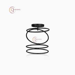 Soporte de candelita de alambre de hierro con diseño de resorte antiguo, soporte de vela de decoración única para el hogar, hecho de acero para suministro de tarros de velas - Product Image 4