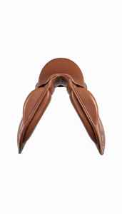 Silla de Montar Inglesa de Cuero Doble para Salto, Profesional, de Contacto Cercano, Colores y Tamaños Personalizados Disponibles - Product Image 3