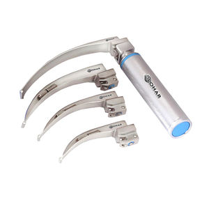 Juego de laringoscopio Mac con juego de diagnóstico 5 cuchillas con 1 mango de batería Instrumentos quirúrgicos alemanes de acero inoxidable - Product Image 6