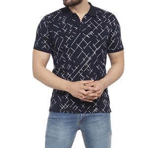 Maillot de sport pour homme |   Impression par sublimation abstraite bleu marine et blanc à motifs croisés |   Short respirant et anti-humidité - Product Image 5