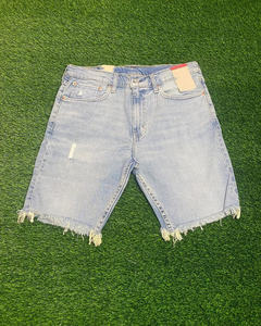 Nouvelle Arrivée Short en Jean Déchiré et Usé pour Homme, Short en Denim Bleu à Trous, Style Hip Hop Décontracté - Product Image 4