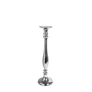 Most Attractive <b>Candle</b> Holder Aluminum Silver Glossy Plated <b>Candle</b> <b>Pillar</b> Holders for Royal Wedding Decoration & Home Decor - Product Image 3